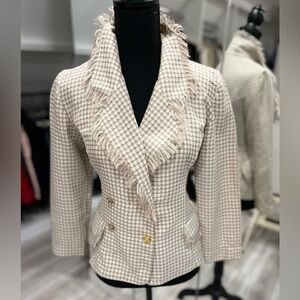 C inspired double breasted jacket with C inspired buttons. Size 0